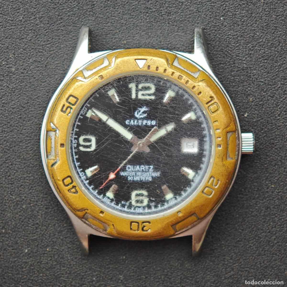 Vintage: Calypso Jumbo 38mm reloj cuarzo diver vintage 5115 montre orologio watch Japan