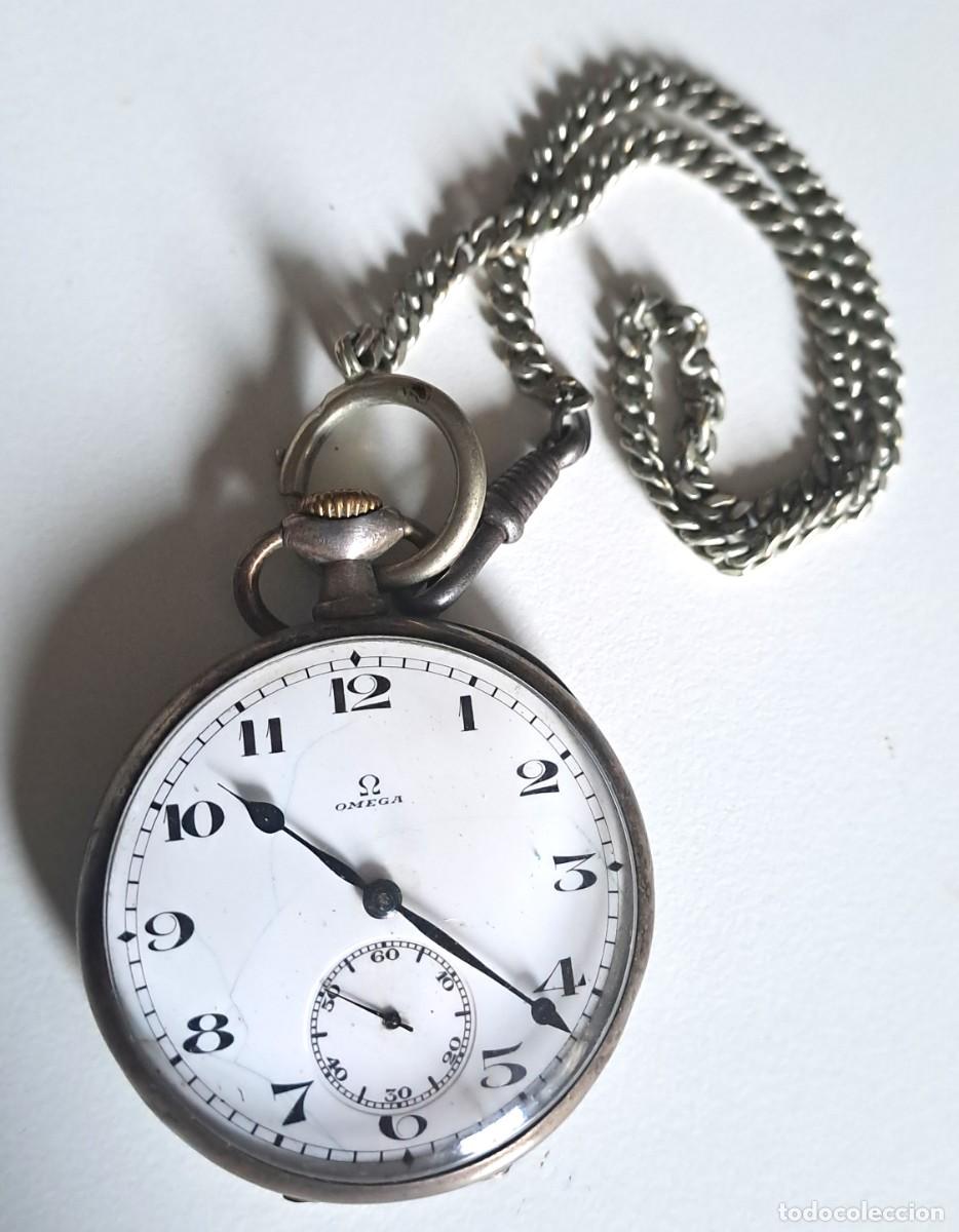 Vintage: ANTIGUO RELOJ BOLSILLO MARCA OMEGA SUIZA. FUNCIONA