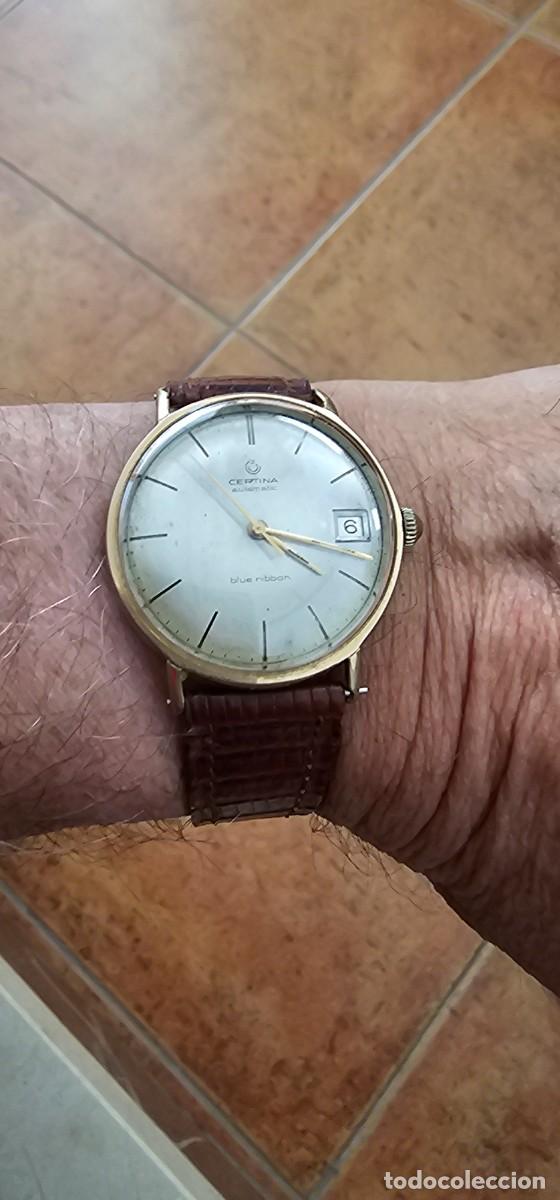 Vintage: Precioso reloj certina autom&aacute;tico blue ribbon