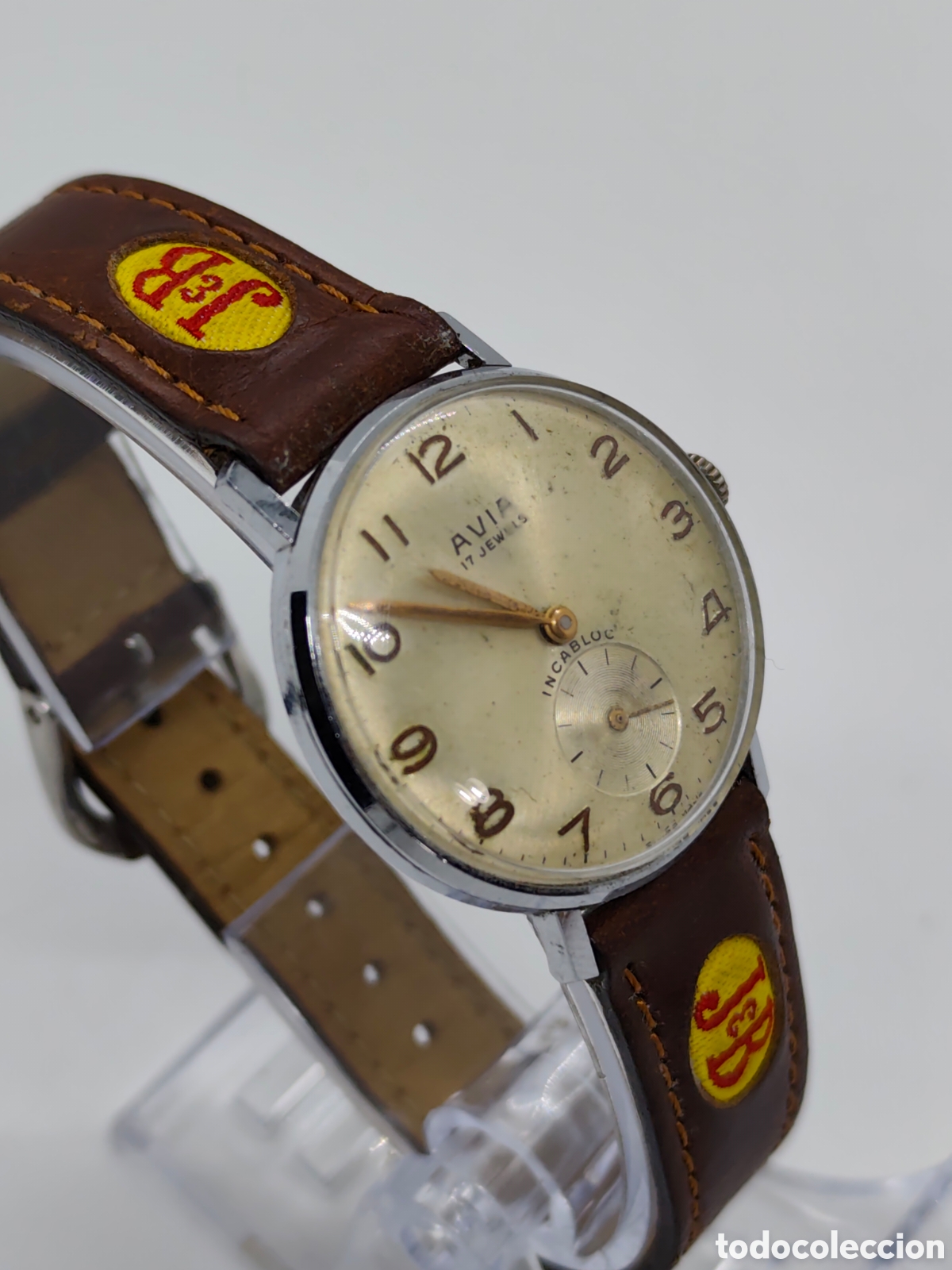 Vintage: Reloj AVIA carga manual funciona 36mm - Foto 3