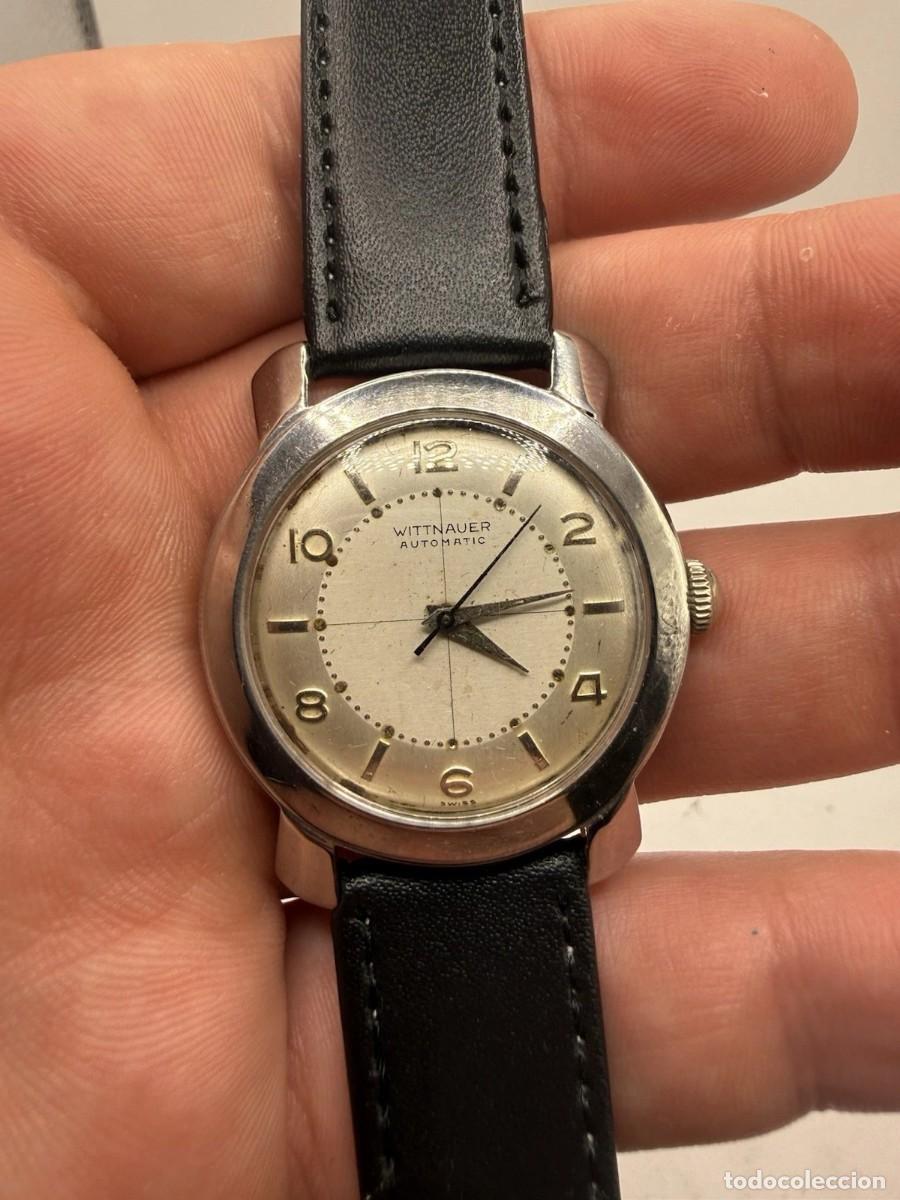 Vintage: Reloj de pulsera vintage para hombre Wittnauer, autom&aacute;tico suizo tipo &rdquo;bumper&rdquo; de 17 rub&iacute;es; funcion