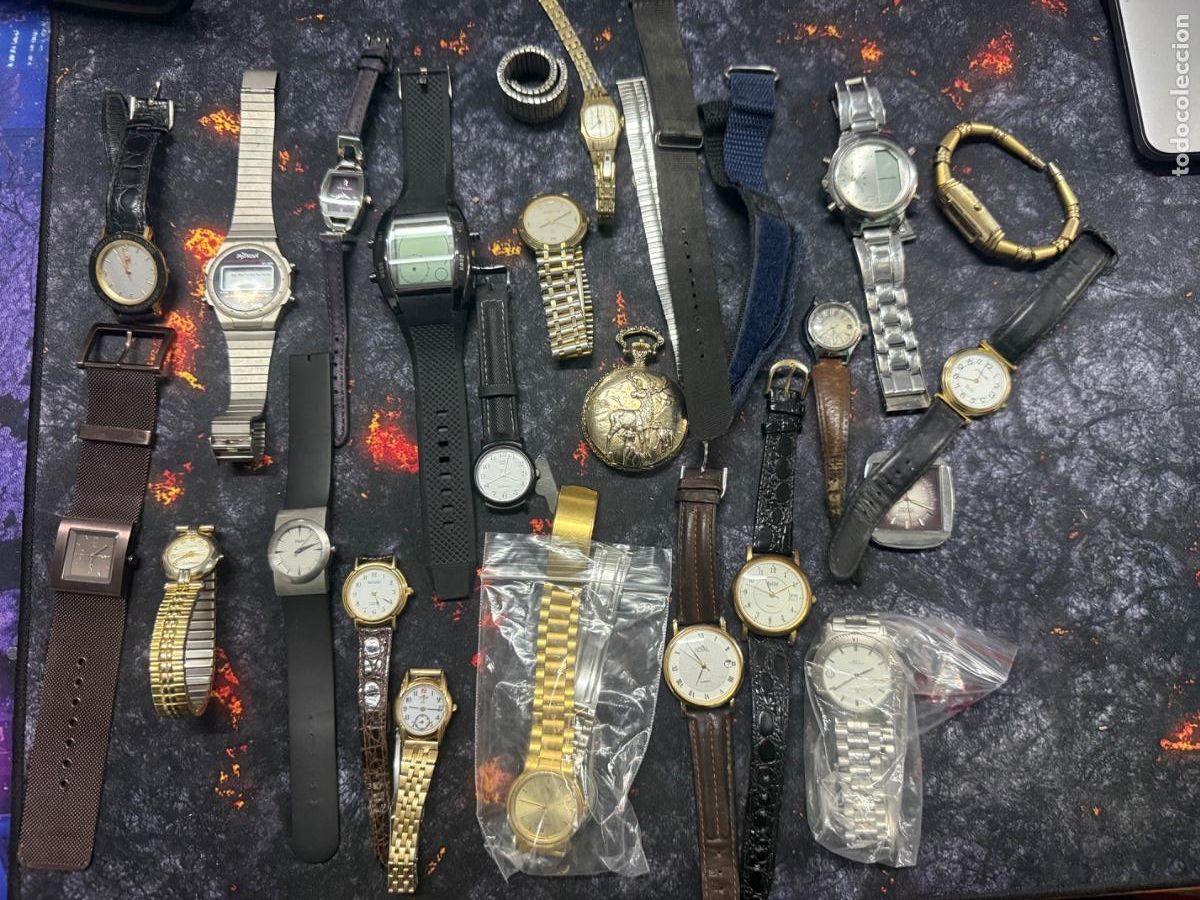 Vintage: GRAN LOTE 20+ RELOJES VINTAGE &ndash; CASIO, DKNY, MITRON + MEC&Aacute;NICOS &ndash; REPARAR/RECAMBIOS