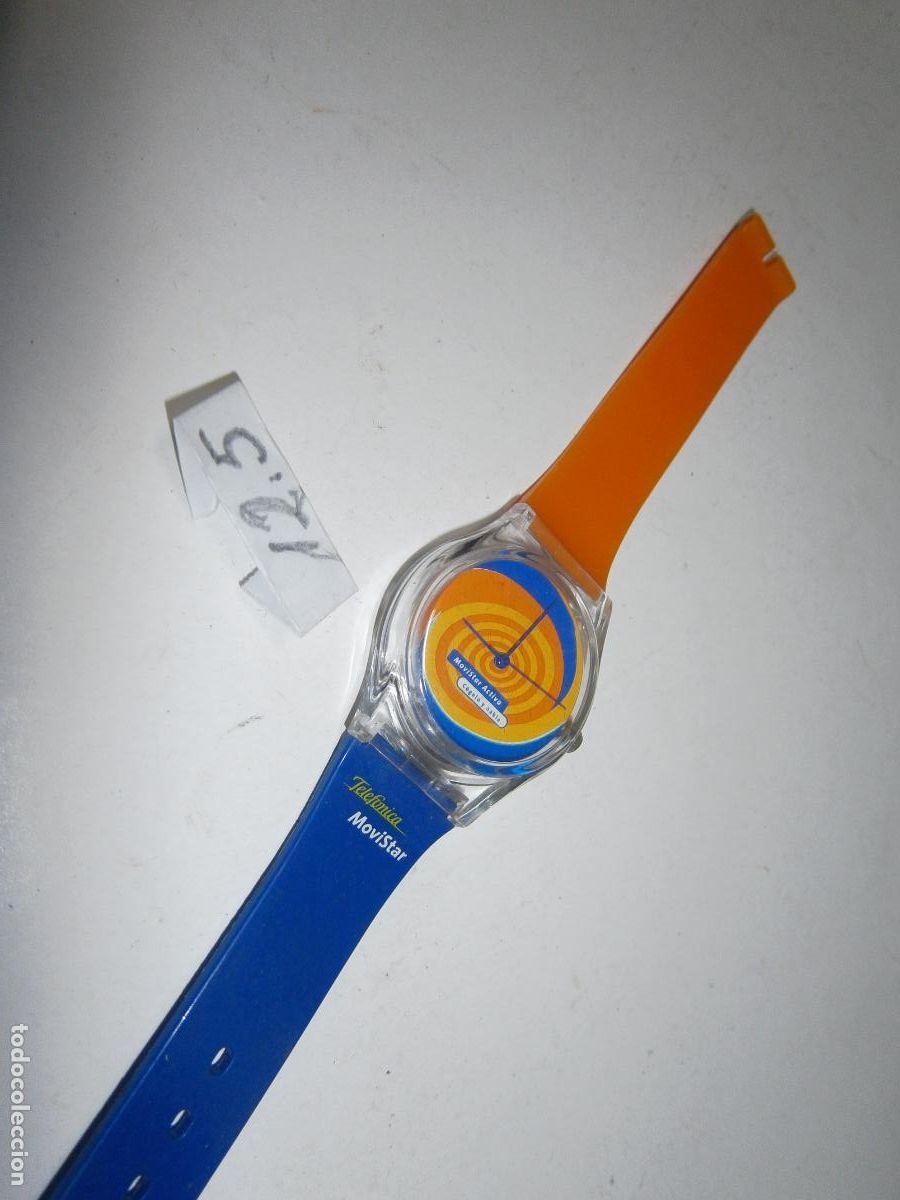 Vintage: ANTIGUO RELOJ VINTAGE PUBLICIDAD MOVISTAR ACTIVA
