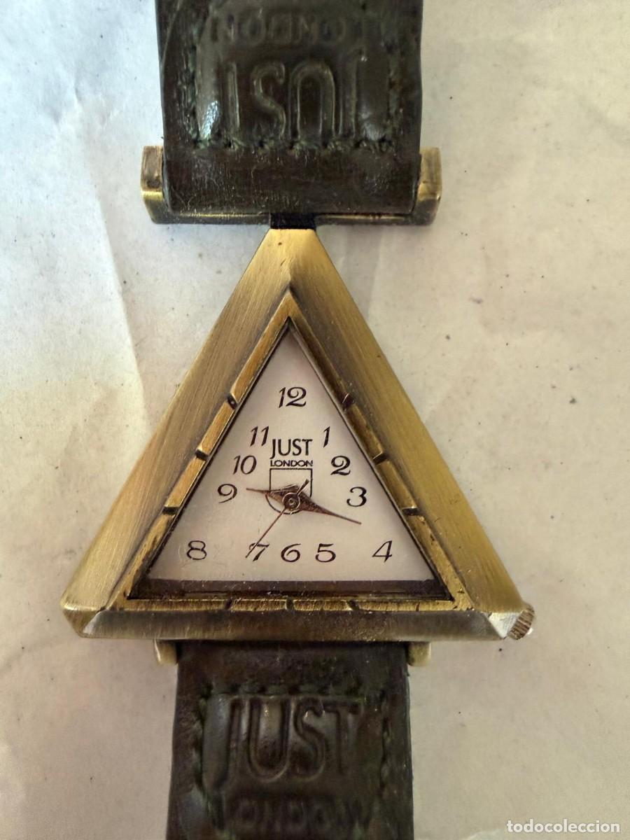 Vintage: Reloj Just London triangular original