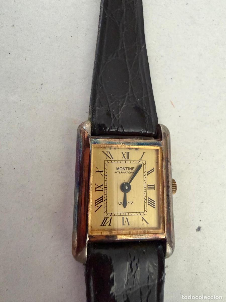 Vintage: Reloj vintage Montine International Quartz a&ntilde;os 80 aprox. &ndash; n&uacute;meros romanos