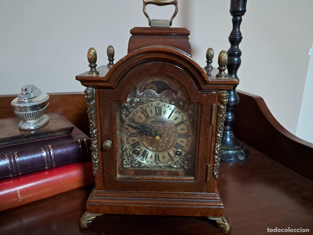 Vintage: RELOJ WARMINK WUBA DE SOBREMESA &ndash; FASE LUNAR &ndash; HOLANDA &ndash; SONER&Iacute;A