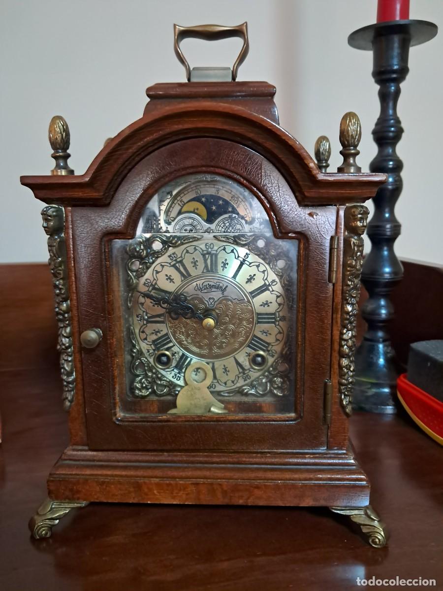 Vintage: RELOJ WARMINK WUBA DE SOBREMESA &ndash; FASE LUNAR &ndash; HOLANDA &ndash; SONER&Iacute;A