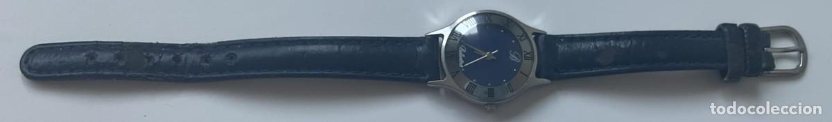 Vintage: Reloj Vintage BALLANTINE'S &ndash; Swiss Quartz &ndash; Gold Plated &ndash; Esfera Azul &ndash; Promocional