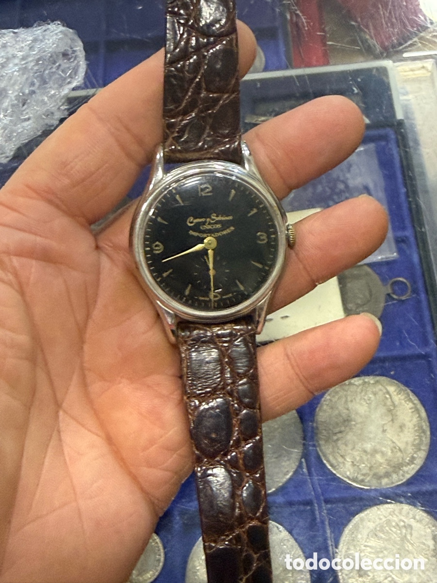 Vintage: Reloj cuervo y sobrinos &uacute;nicos importadores vintage