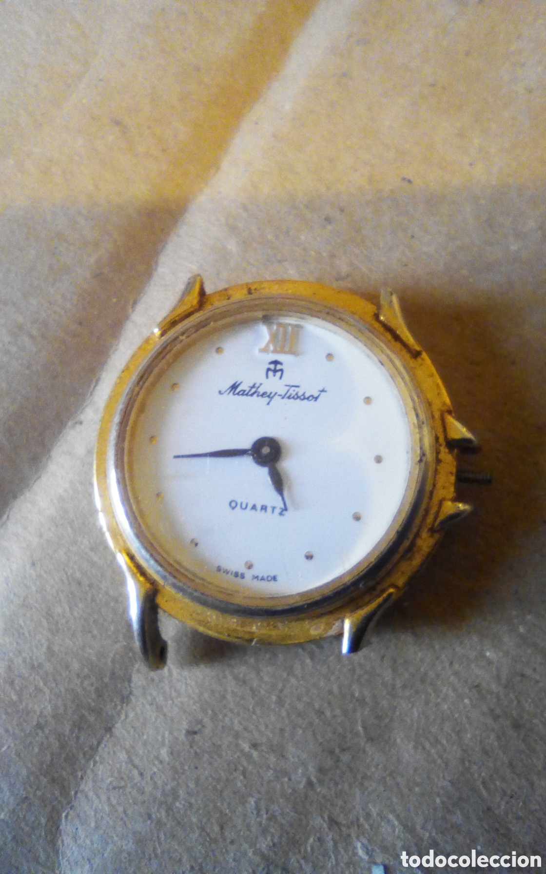 Vintage: Reloj Luriss. Mathey-Tissot. Quartz. Swiss made. Le falta rueda, tiene roto los enganches correa