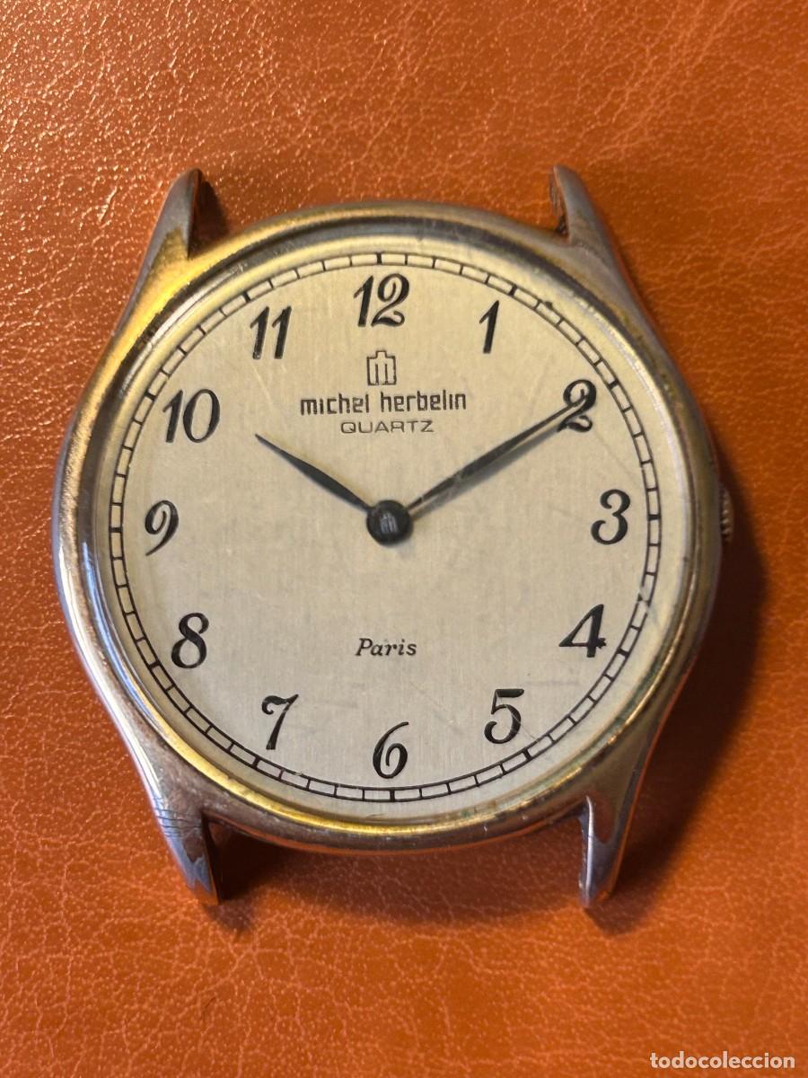 Vintage: RELOJ MICHEL HERBELIN QUARTZ PARIS &ndash; VINTAGE &ndash; SIN CORREA &ndash; FUNCIONAMIENTO NO COMPROBADO