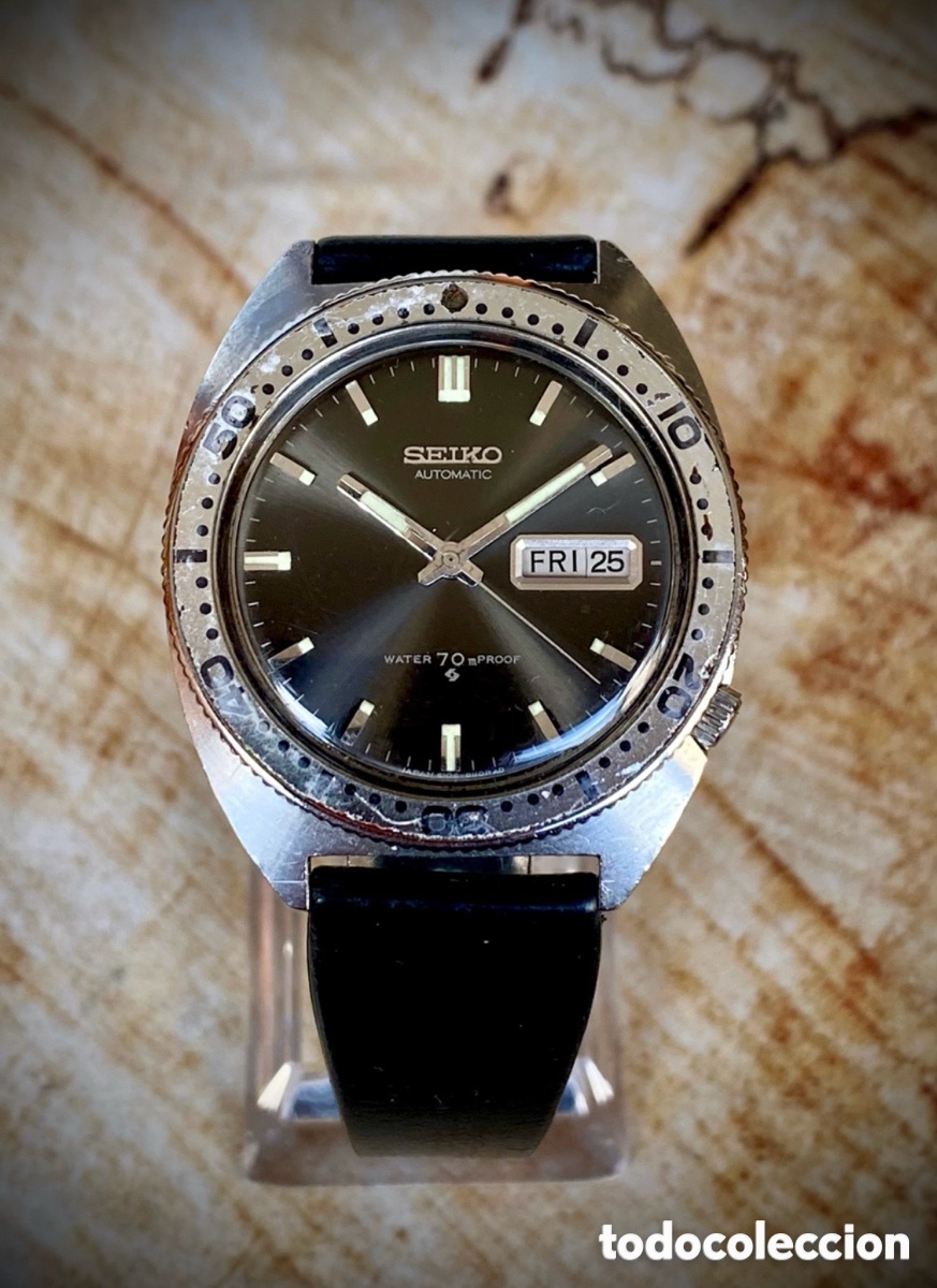 Vintage: &rdquo;&iexcl;Rareza! 1er reloj SEIKO WATER 70m PROOF 6106-8100