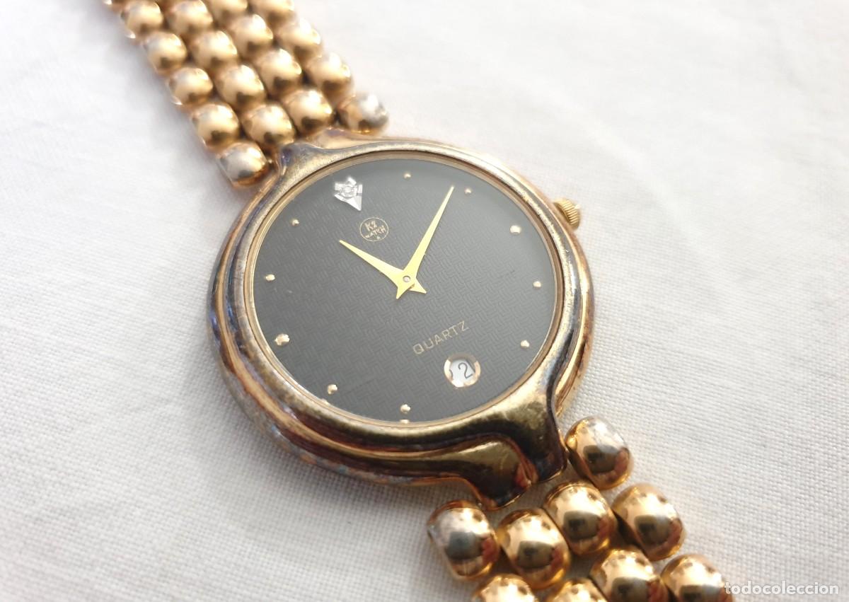 Vintage: Reloj de pulsera KT para mujer, 34 mm, estilo vintage de los a&ntilde;os 80, de metal chapado