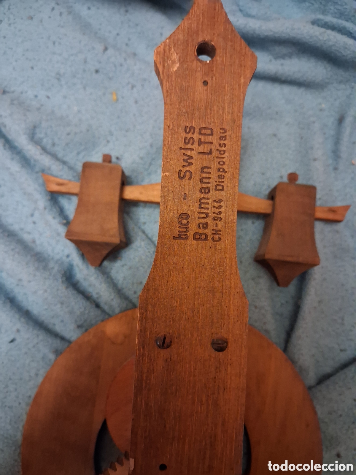 Vintage: Reloj medieval suizo con engranajes de madera - Foto 5