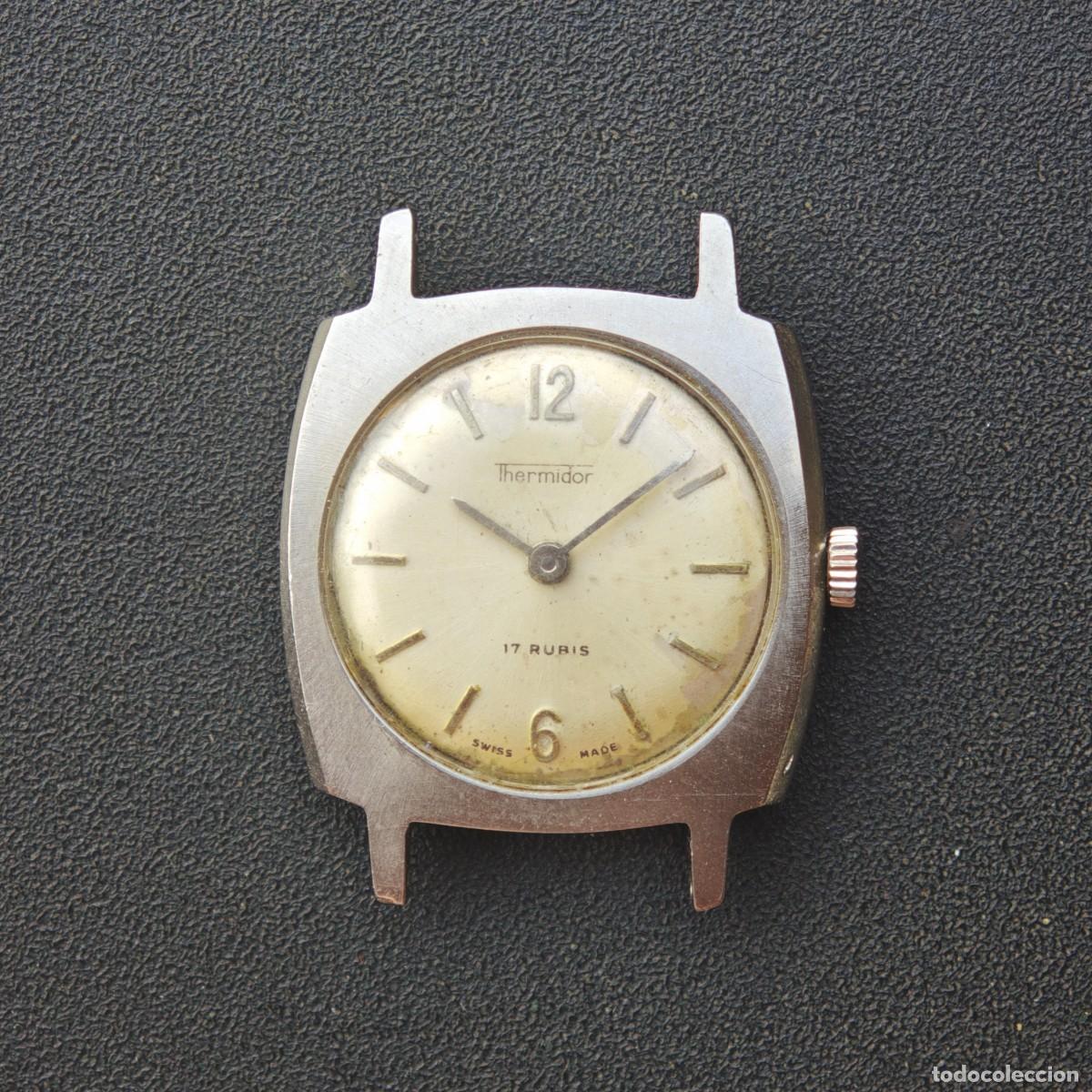 Vintage: THERMIDOR 23mm reloj acero vintage fhf 35 montre orologio lady watch