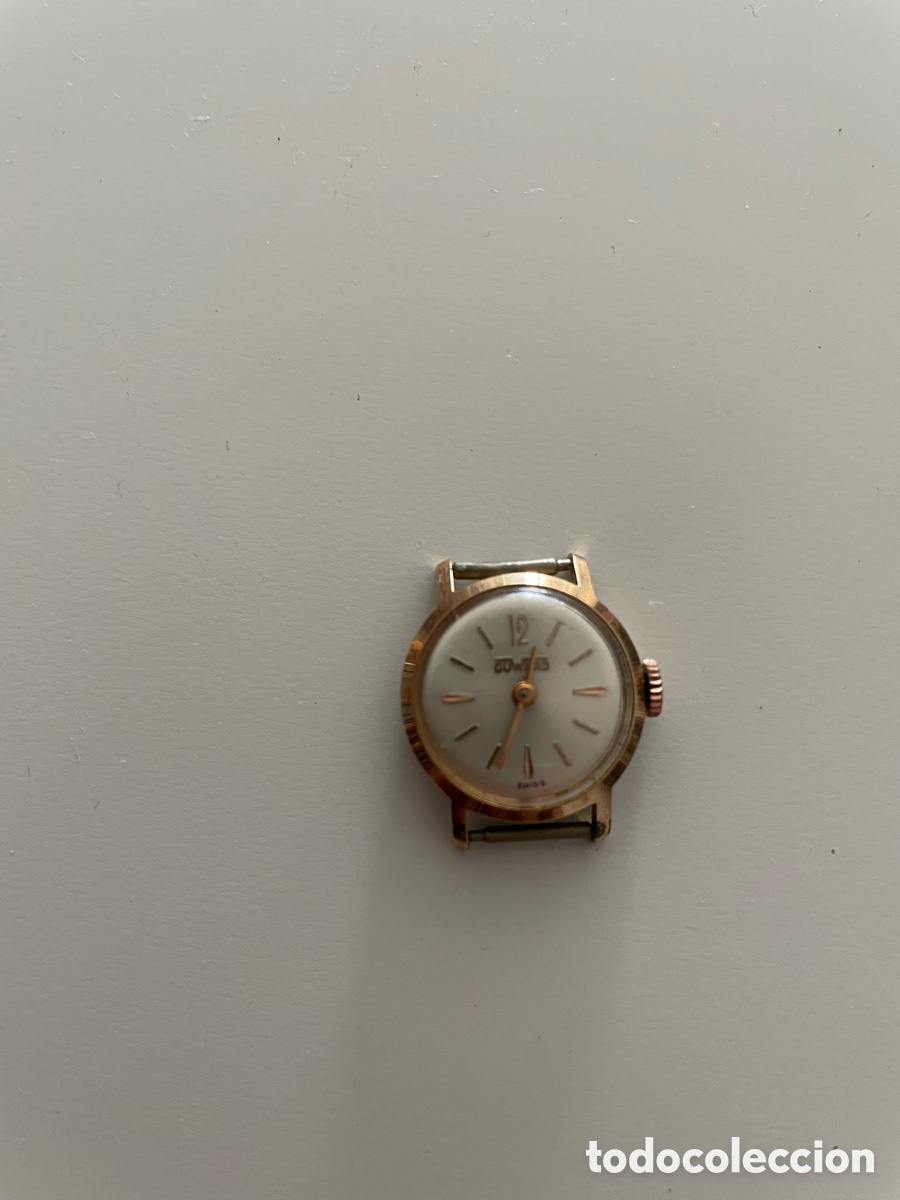 Vintage: Antiguo Reloj de Se&ntilde;ora DUWARD Swiss Made - Mec&aacute;nico Cuerda Manual - Caja Dorada - &iexcl;Funcionando!
