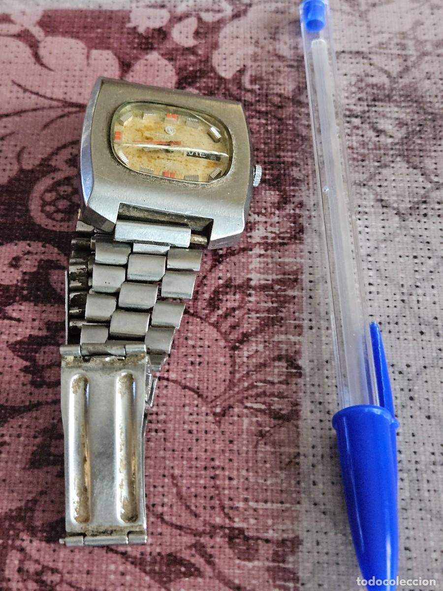 Vintage: Reloj Vintage Con Caja Met&aacute;lica Que Imita La Pantalla Televisores Antiguos, Tressa Laser Deam.