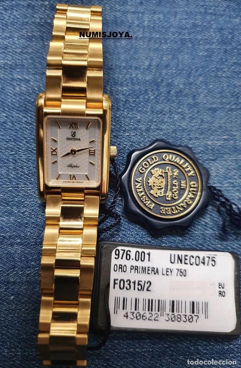 Vintage: RELOJ SE&Ntilde;ORA FESTINA ORO. Peso 53,50. Referencia 315/2. GARANT&Iacute;A OFICIAL DE 2 A&Ntilde;OS.