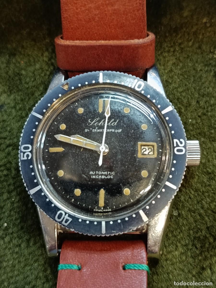 Vintage: Reloj de buceo vintage Schild, fabricado en Suiza REF-7531