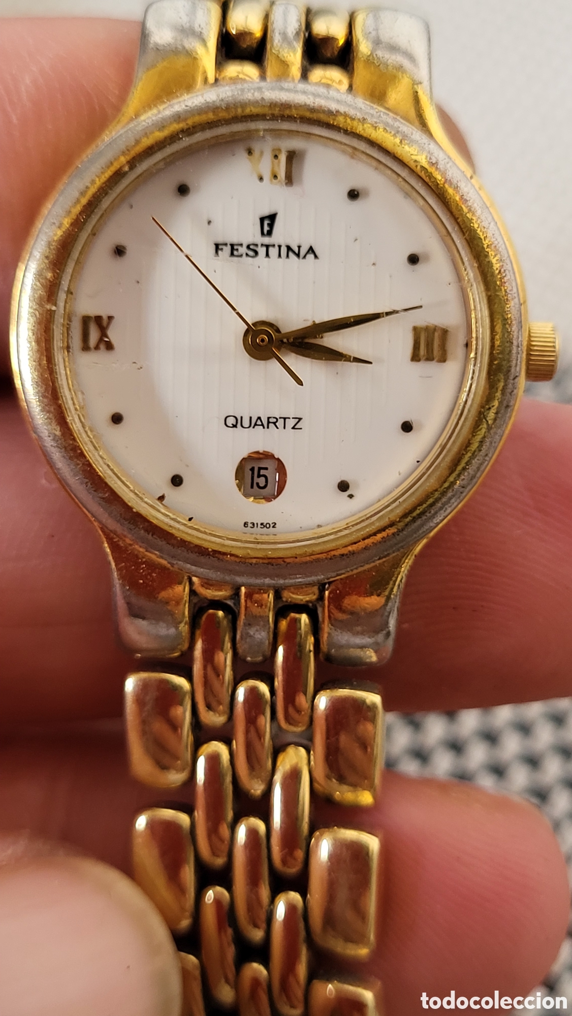 Vintage: Reloj pulsera quartz Se&ntilde;ora Festina