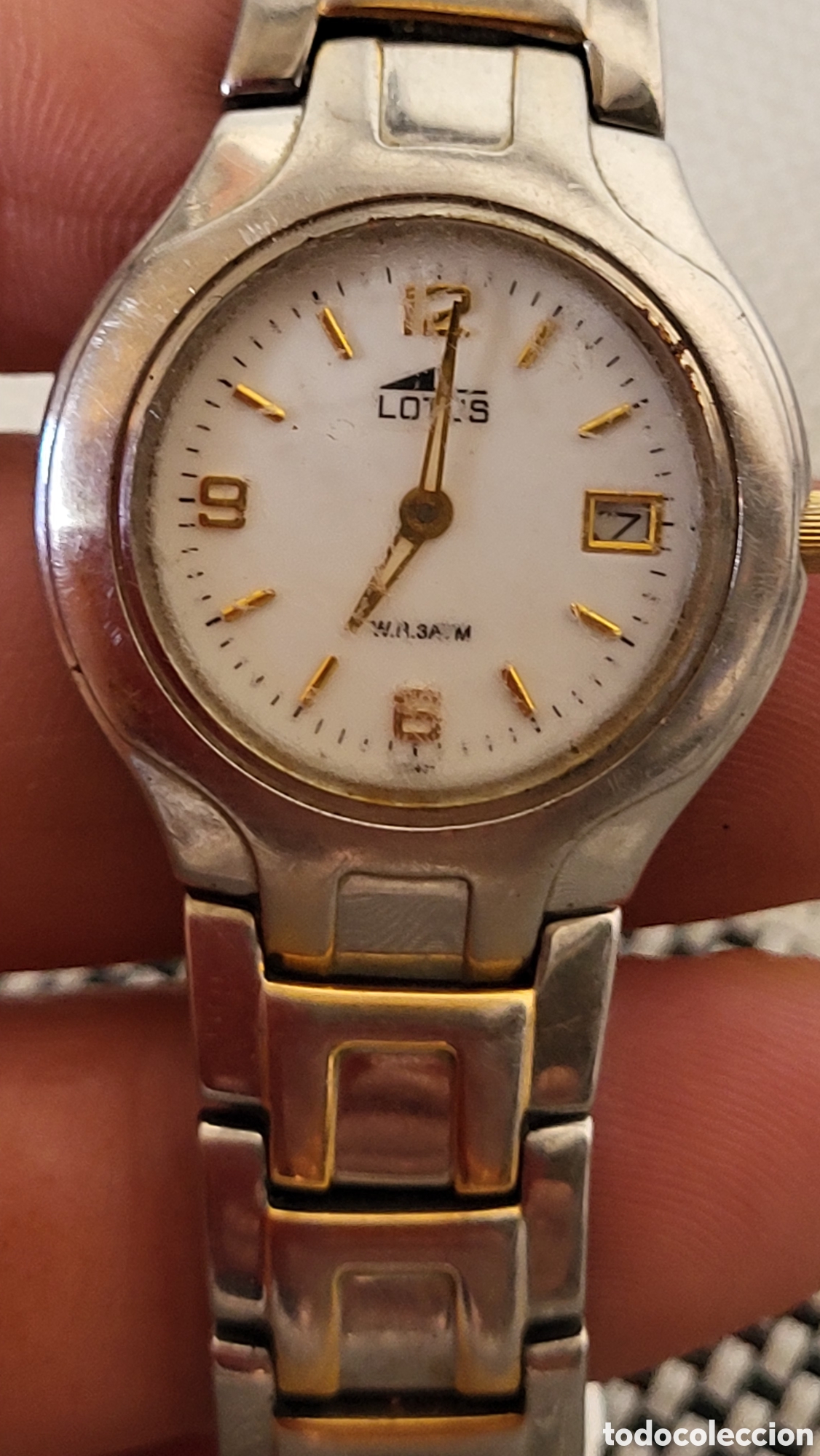 Vintage: Reloj pulsera quartz Se&ntilde;ora Lotus