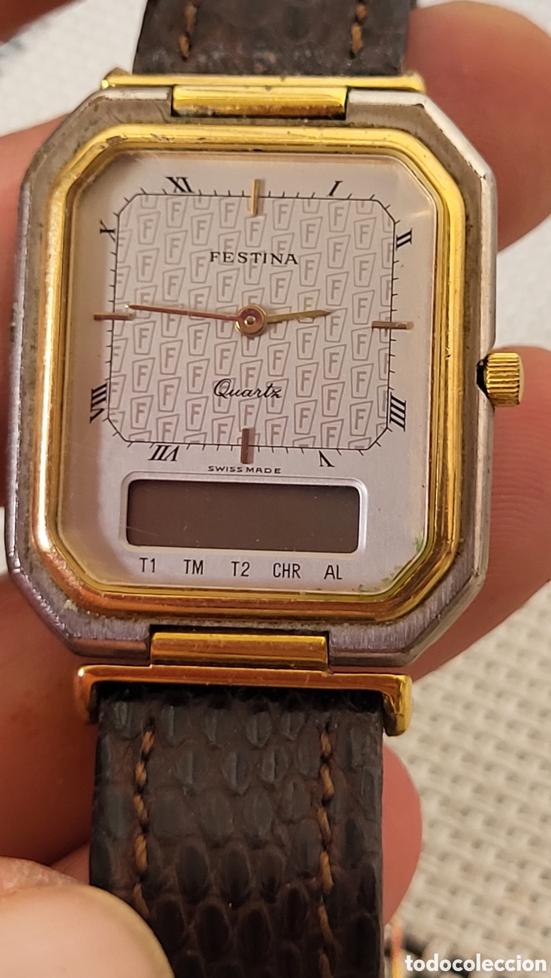 Vintage: Reloj pulsera anal&oacute;gico-digital Festina