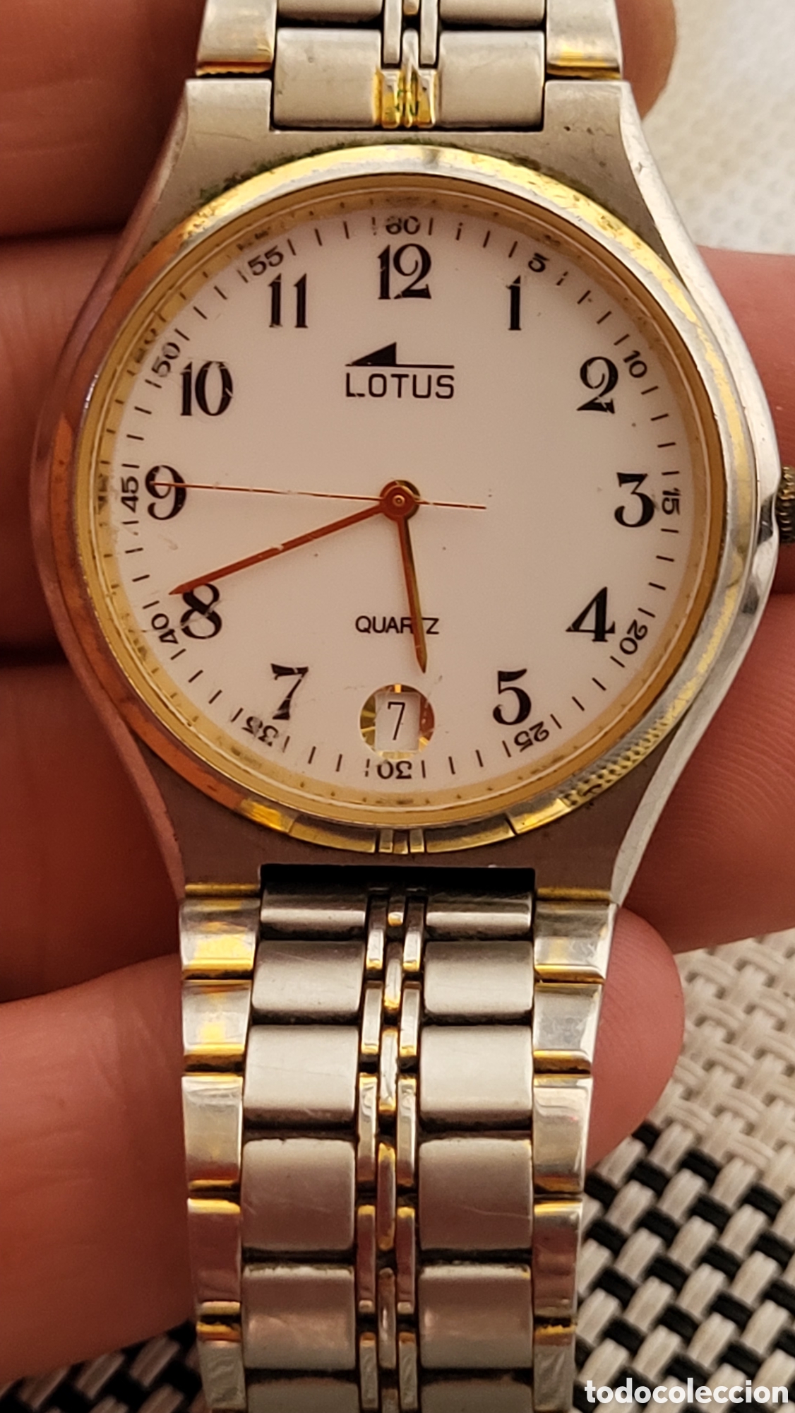 Vintage: Reloj pulsera quartz Se&ntilde;ora Lotus