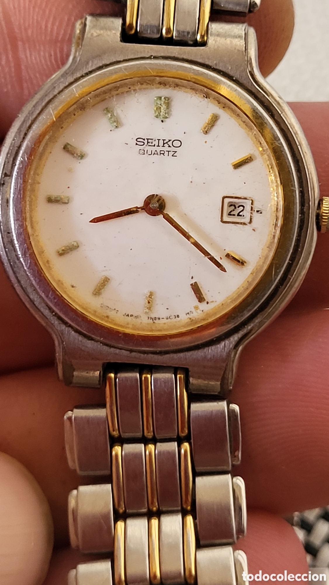Vintage: Reloj pulsera quartz Se&ntilde;ora Seiko