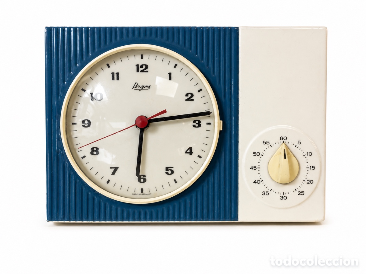 Vintage: Antiguo reloj temporizador de cocina Urgos Alemania Occidental 1969-1971
