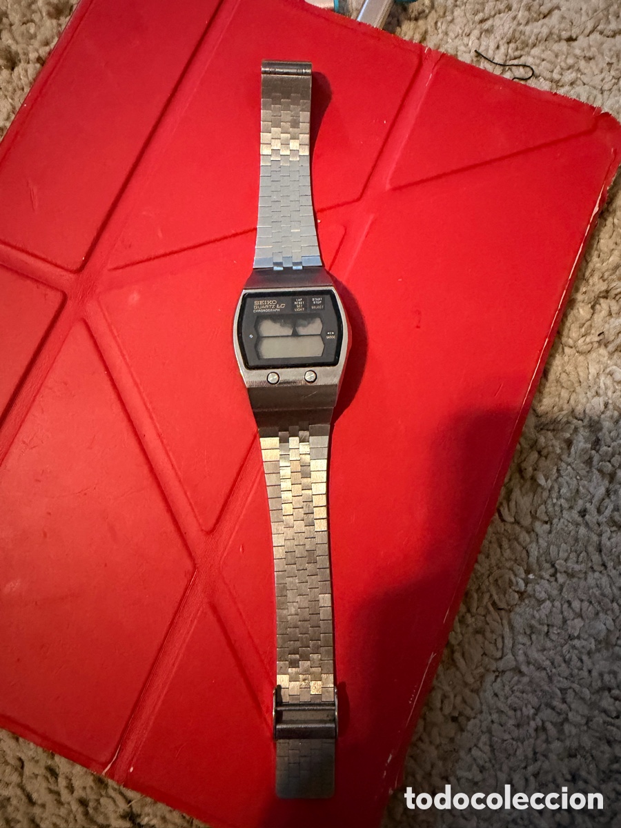 Vintage: SEIKO QUARTZ LC CHRONOGRAPH VINTAGE &ndash; RELOJ DIGITAL LCD DE COLECCI&Oacute;N &ndash; A&Ntilde;OS 70