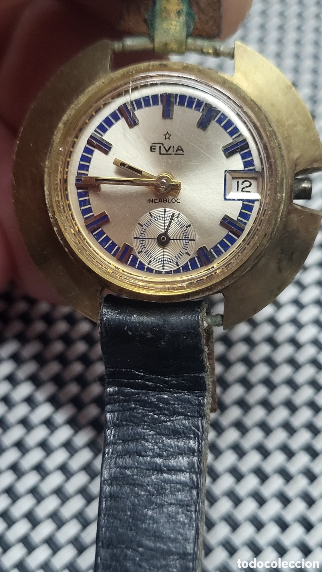 Vintage: Reloj pulsera carga manual Se&ntilde;ora Elvia