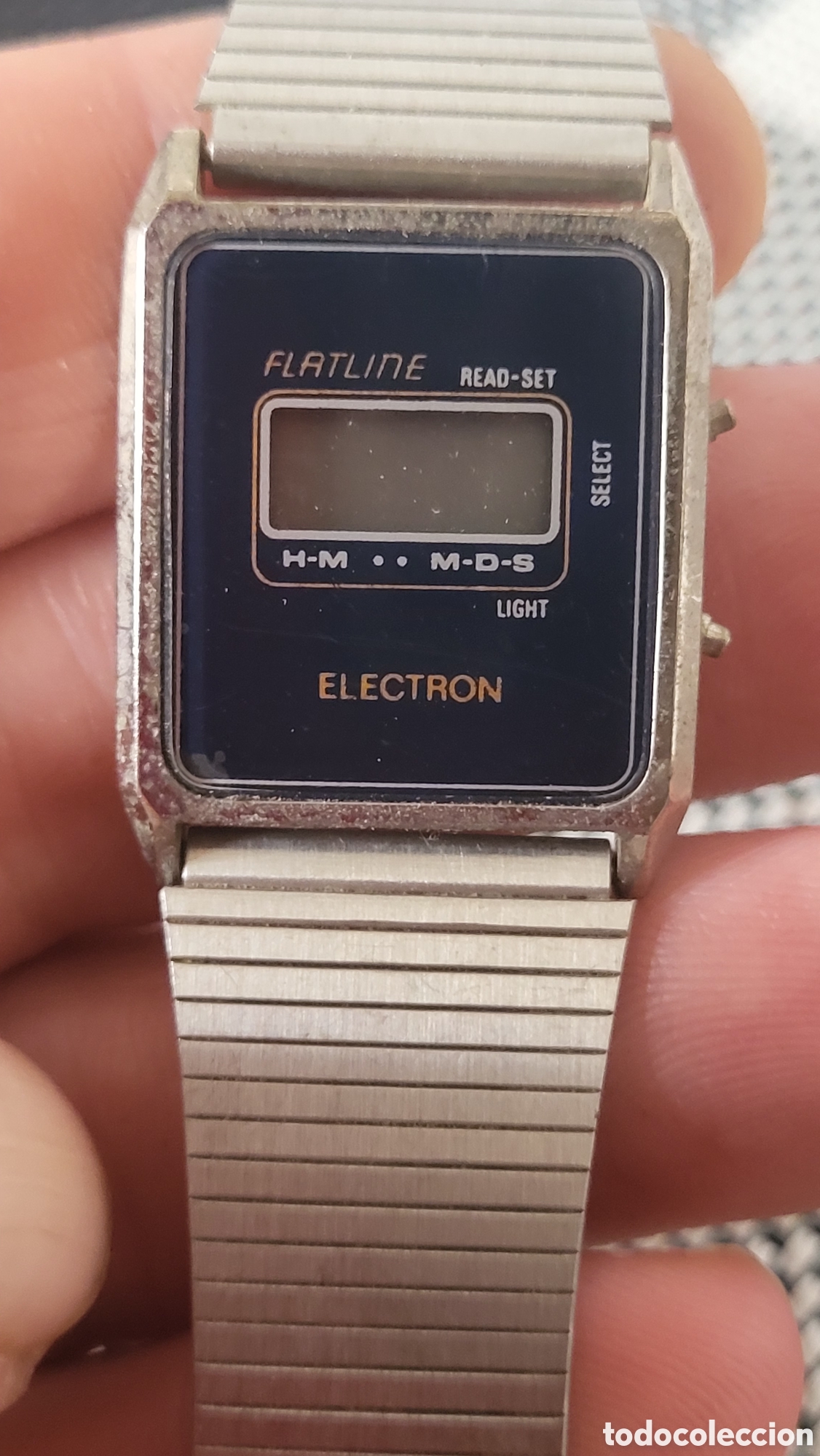 Vintage: Reloj pulsera digital Flatline Electron