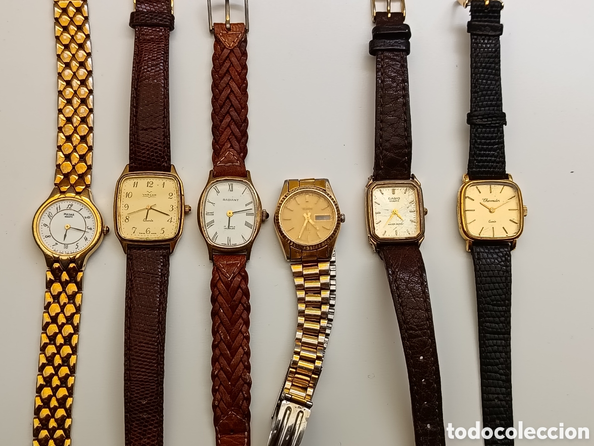 Vintage: Lote 6 relojes estilo vintage