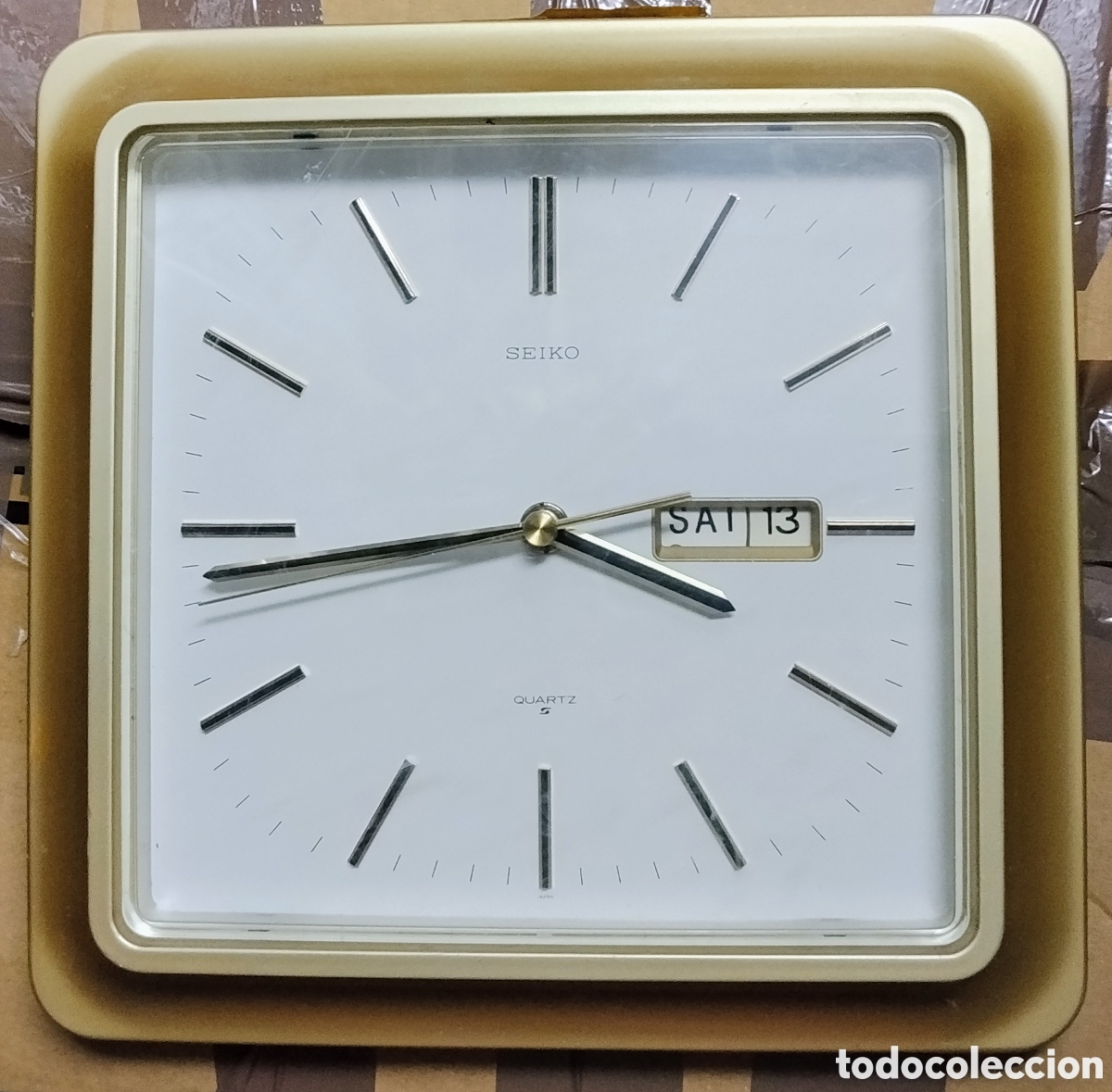 Vintage Uhren: Seiko reloj de pared para decoraci&oacute;n o piezas. En bastante buen estado.