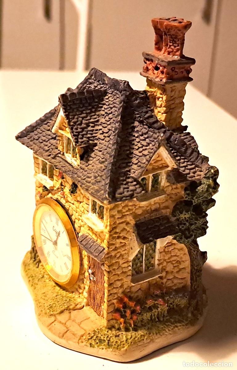 Vintage: RELOJ DE SOBREMESA CON FORMA DE CASITA DE CAMPI&Ntilde;A ESTILO INGLES