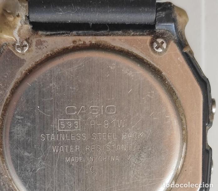 Vintage: RELOJ DIGITAL CASIO F-91W - Foto 4