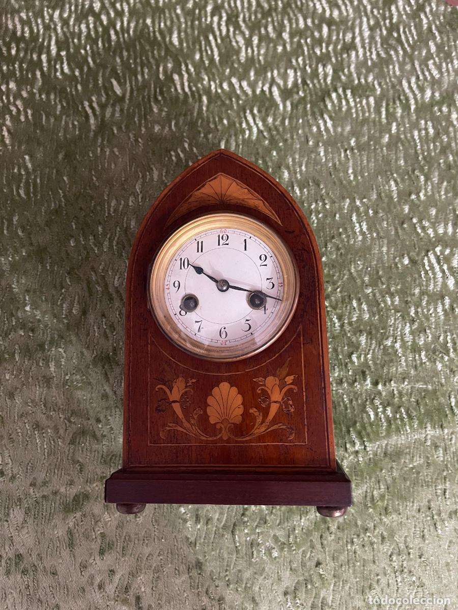 Vintage: Reloj de sobremesa ingl&eacute;s Edwardiano 1900-1910