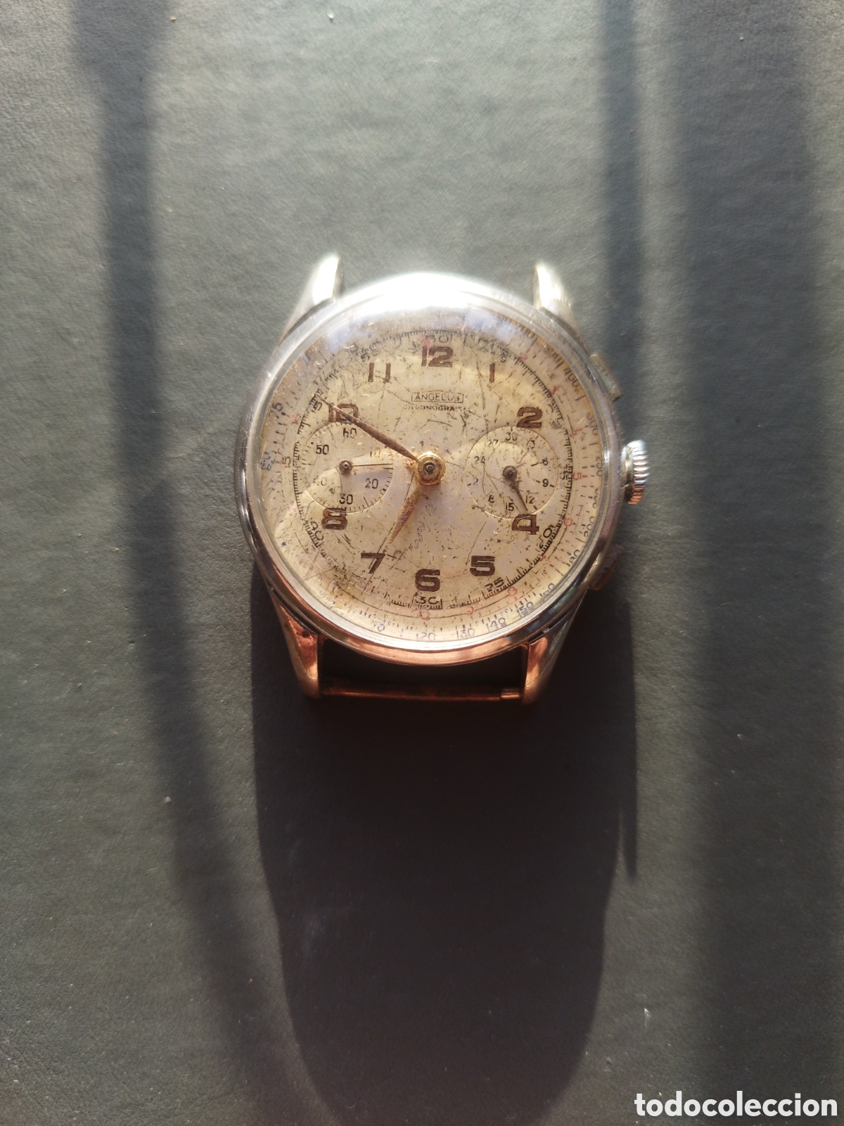 Vintage: Cron&oacute;grafo Vintage Landeron 48 Esfera Angelus
