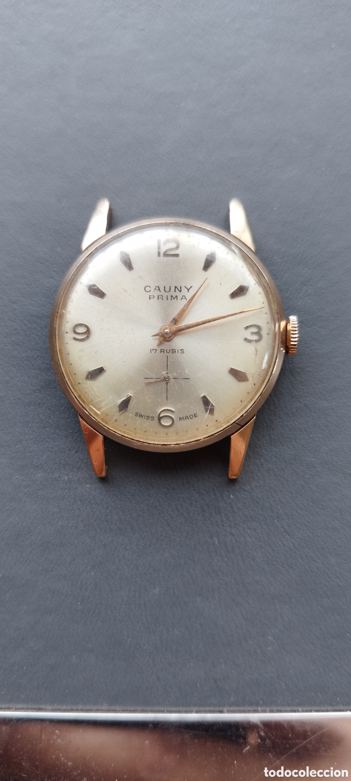 Vintage: Reloj Cauny Prima De Luxe 17 Rub&iacute;s Vintage