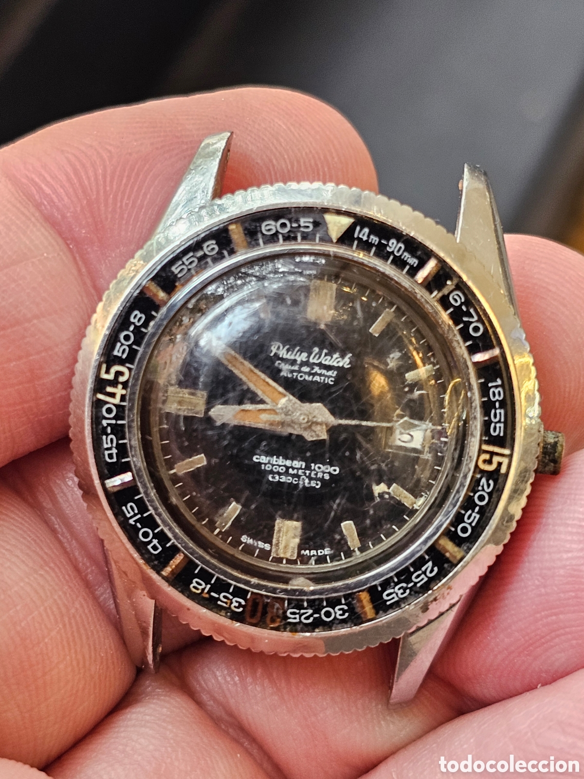 Vintage: Philip Watch CARIBBEAN 1000. RARO..!!!