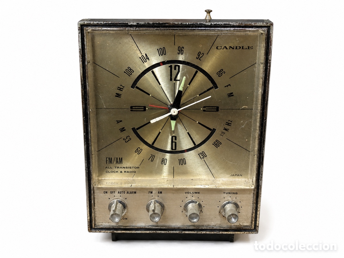 Vintage: Reloj radio Candle VMC-1235 by Tokyo Transistor Industry Co. Jap&oacute;n 1970-1973