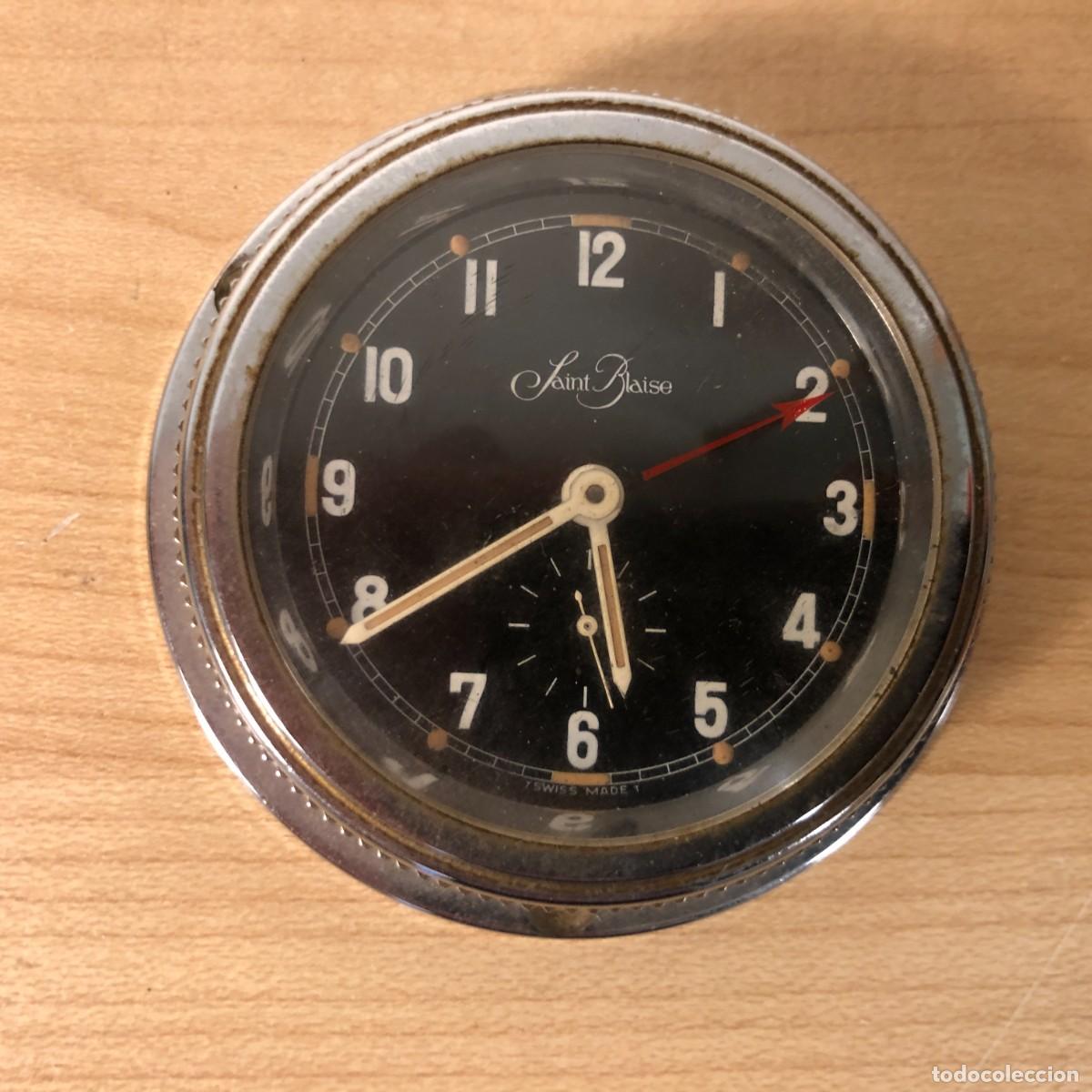 Vintage: Reloj Mec&aacute;nico de Panel para Coche Cl&aacute;sico - Saint Blaise Swiss Made Funcionando