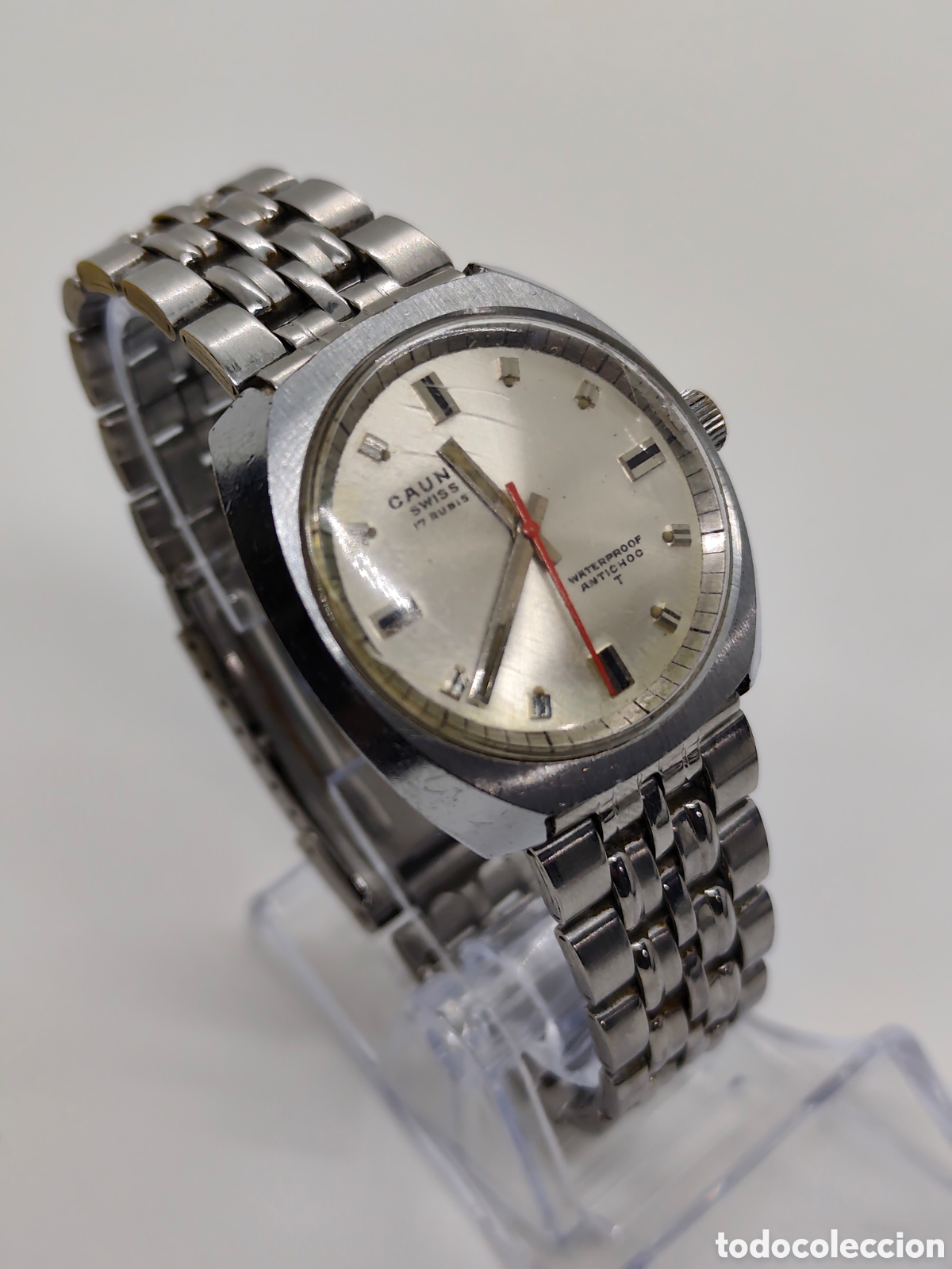 Vintage: Reloj Cauny swiss funciona - Foto 2