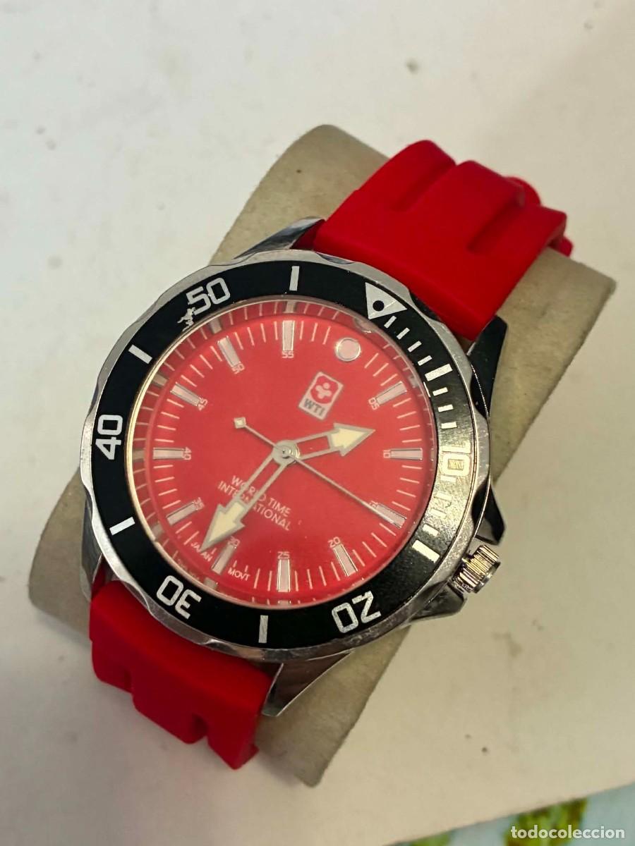 Vintage: WTI reloj grande tipo militar 44 mm