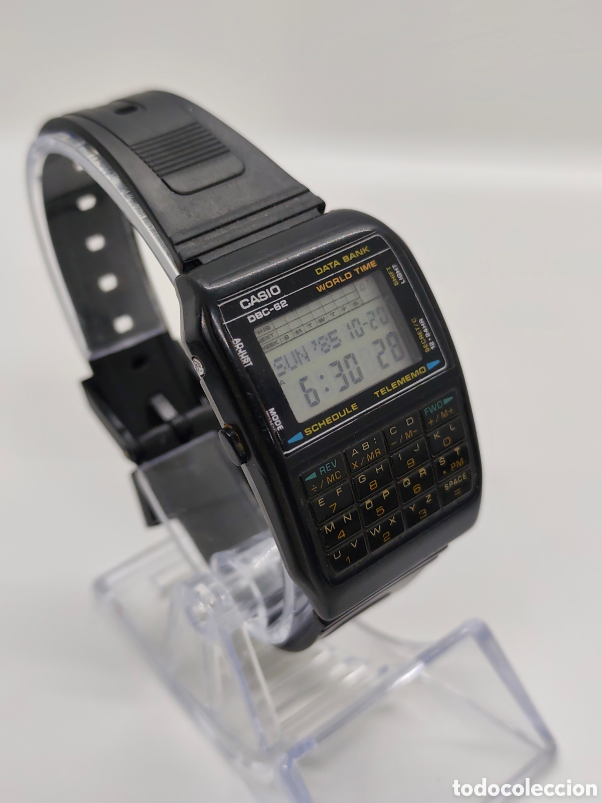 Vintage: Reloj Casio Data Banc Calculadora 676 DBC 610 - Foto 4