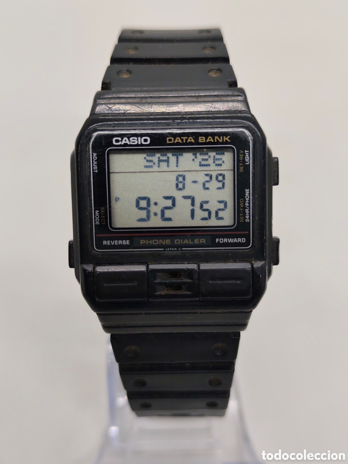 Vintage: Reloj Casio Data Bank 555 DBA 80 muy raro