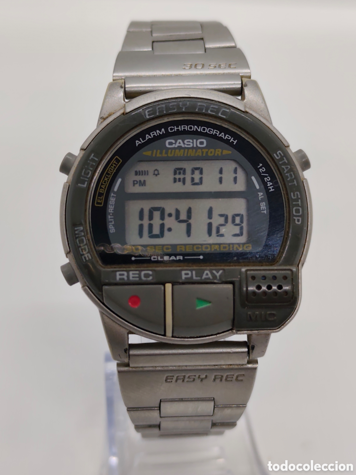 Vintage: Reloj Casio 1588 AV 1 grabadora de voz de 30 segundos integrada.