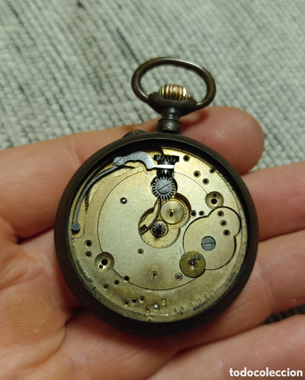 Vintage: Antiguo reloj de bolsillo para piezas o completar