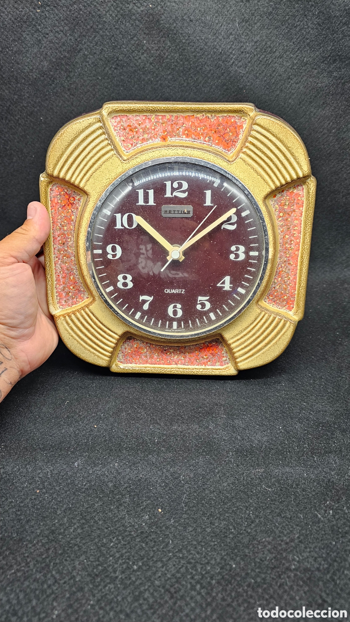 Vintage: Reloj vintage de cer&aacute;mica