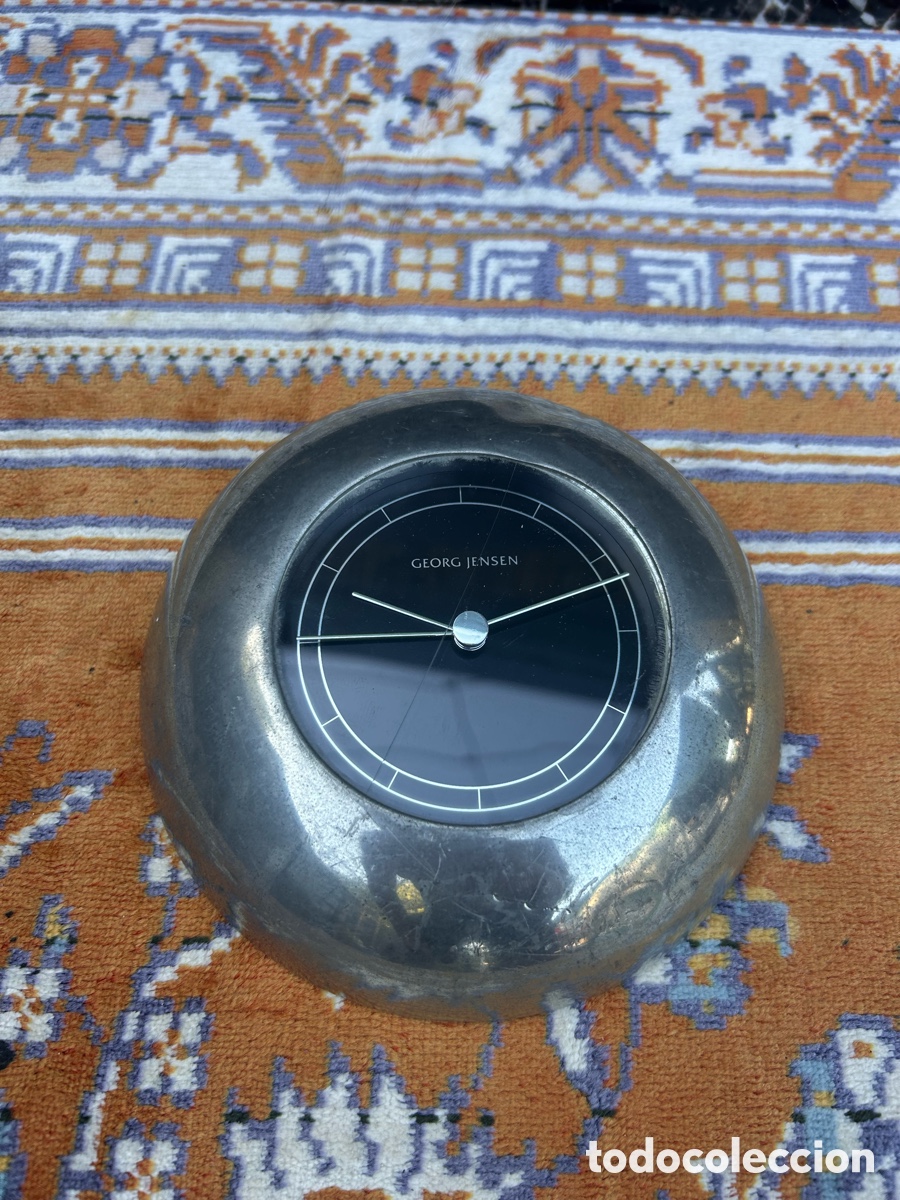 Vintage: reloj de sobremesa Georg Jensen dise&ntilde;ado por Andreas Mikkelsen